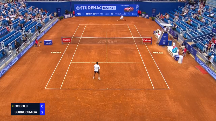 Cobolli-Burruchaga: highlights Atp Umago. Rovescio pazzesco di Flavio