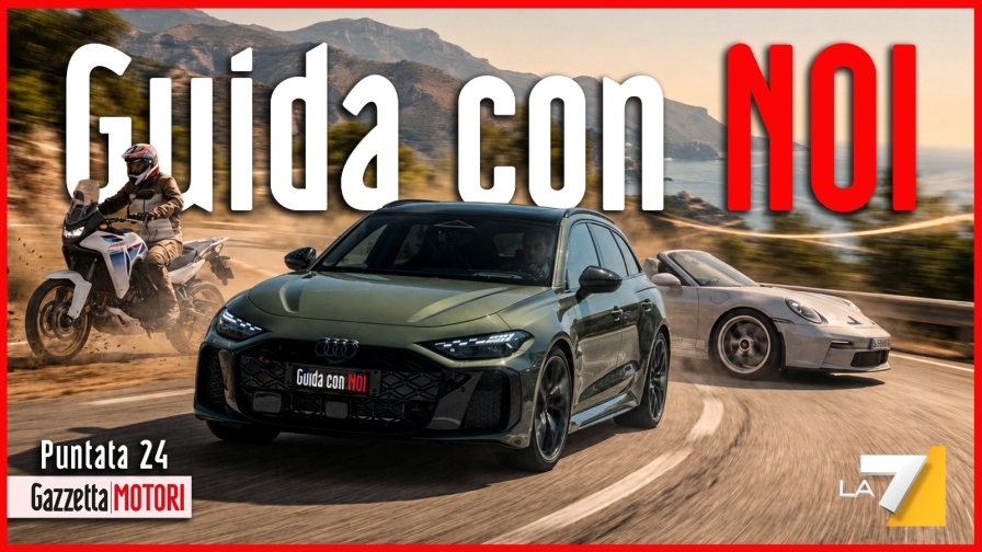 Guida con Noi, puntata 24: Audi verso la F1, Porsche 911 GT3 S/C, RS 5 Avant e Honda Transalp E-Clutch