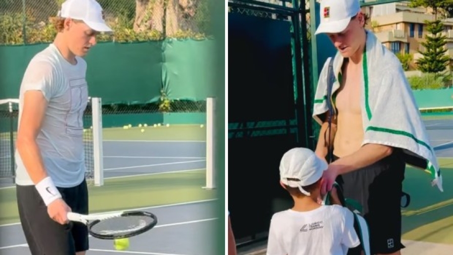 Sinner, l’allenamento a Montecarlo nel giorno del no agli US Open: poi il gesto per un bimbo