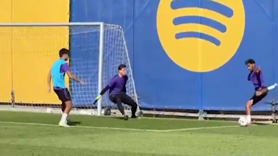 Lamine Yamal, ma come fai? Batte Szczesny con un colpo a sorpresa