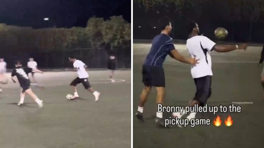 Il figlio di LeBron James gioca a calcio con la maglia dell'Inter