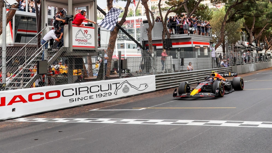 Perez vince il terzo GP della carriera a Monaco. Getty