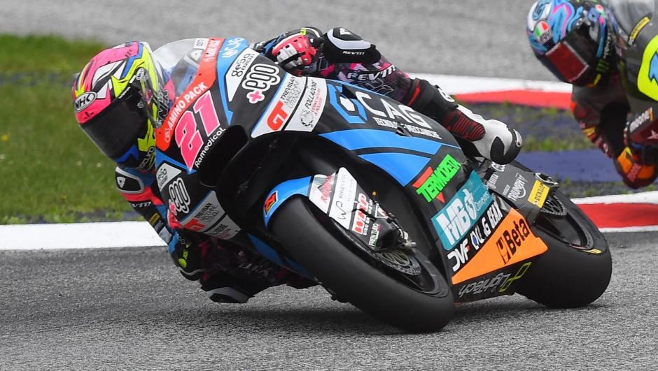 Alonso Lopez protagonista in Moto2. AFP