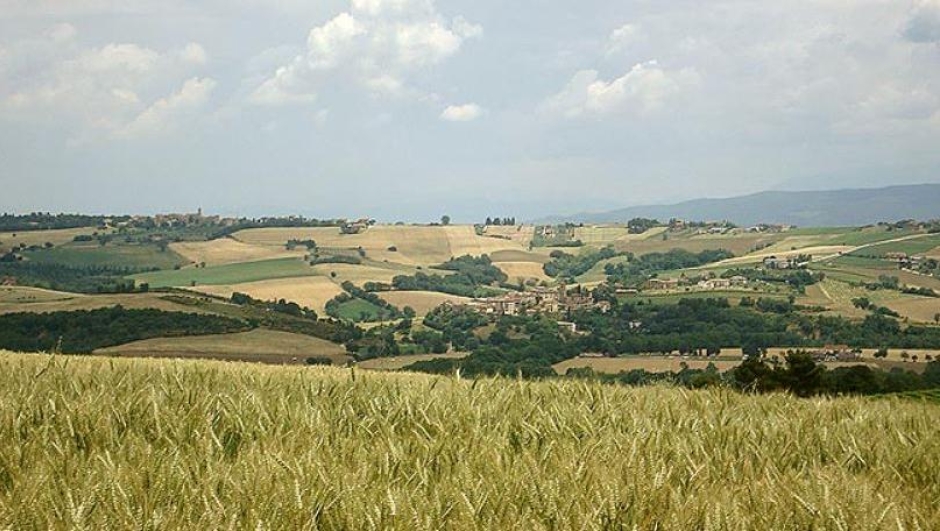 Il paesaggio tra la Valle del Nestore e il Monte Peglia (foto Regione Umbria)