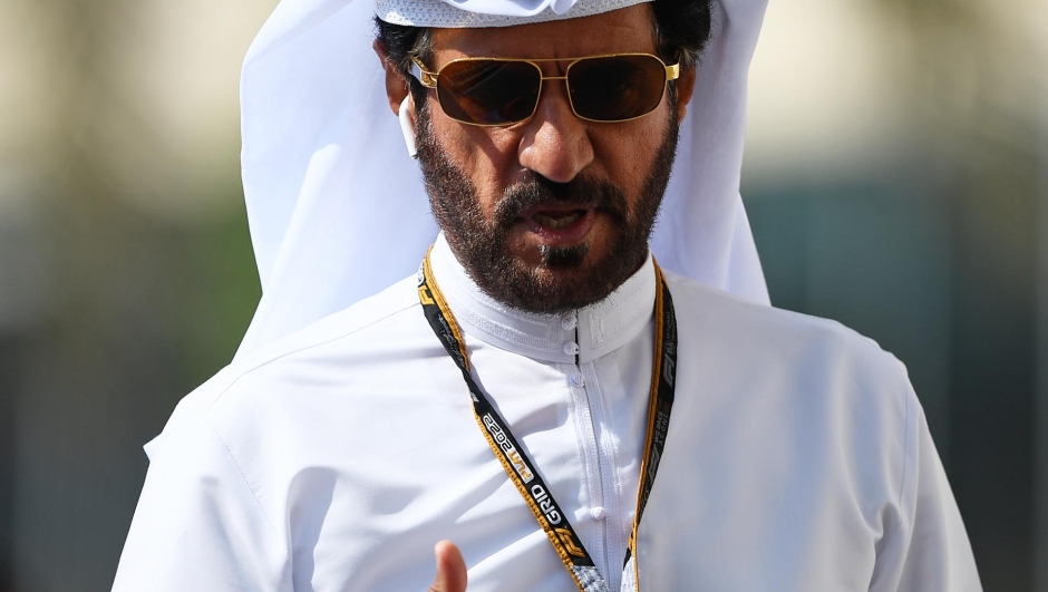 ABU DHABI, UNITED ARAB EMIRATES - NOVEMBER 19: Mohammed ben Sulayem, FIA President, walks in the Paddock during final practice ahead of the F1 Grand Prix of Abu Dhabi at Yas Marina Circuit on November 19, 2022 in Abu Dhabi, United Arab Emirates. (Photo by Rudy Carezzevoli/Getty Images)