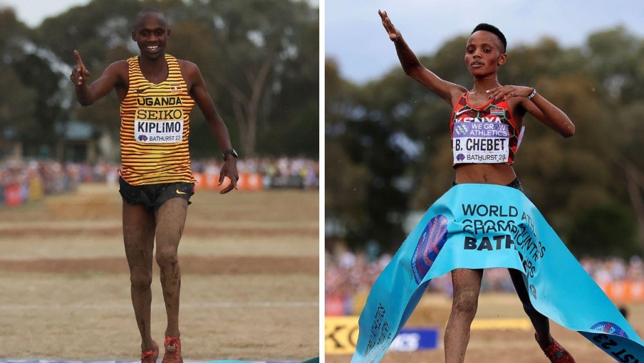 Mondiali Cross 2023 vincitori Jacob Kiplimo e Beatrice Chebet