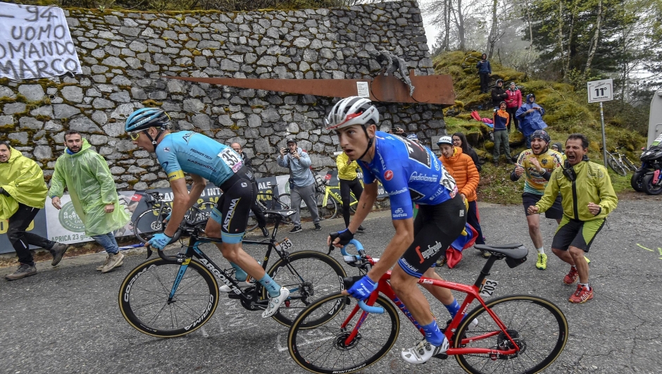 Foto POOL/ LaPresse 
28 Maggio 2019 Lovere (Italia)
Sport Ciclismo
Giro d'Italia 2019 - edizione 102-  tappa 16 da Lovere a Ponte di Legno 194 km.
