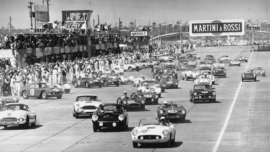 La partenza della 12 Ore di Sebring del 1961