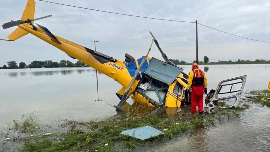elicottero alluvione lugo ravenna