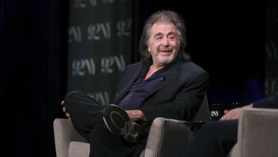 Actor Al Pacino appears onstage at the 92nd Street Y on Wednesday, April 19, 2023, in New York. (Photo by Andy Kropa/Invision/AP)