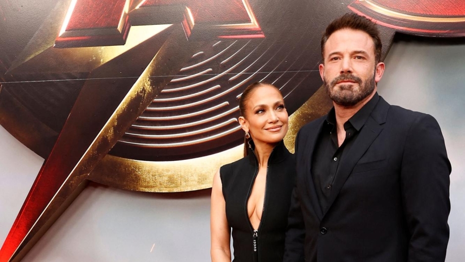 US actors Jennifer Lopez (L) and Ben Affleck arrive for the world premiere of "The Flash" at Ovation Hollywood in Hollywood, California, on June 12, 2023. (Photo by Michael Tran / AFP)