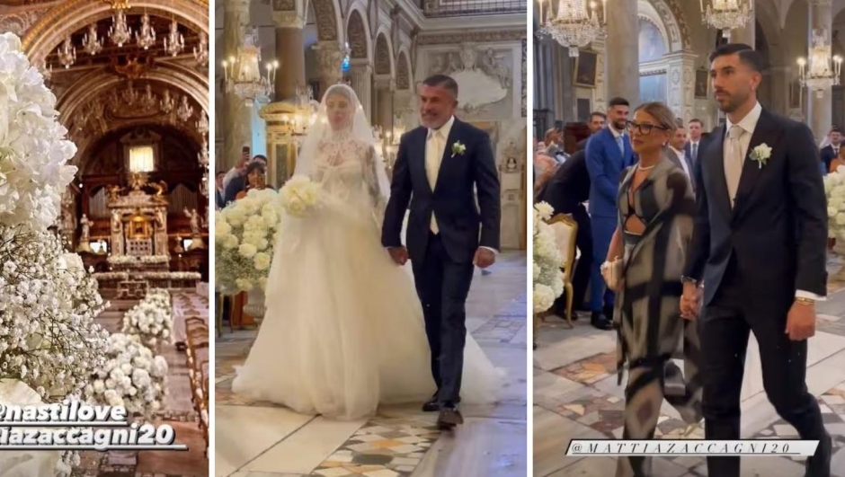 Mattia Zaccagni e Chiara Nasti si sono sposati, le foto social del matrimonio