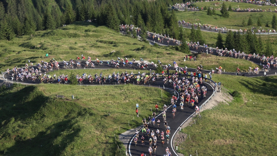 TrentinoAlto Adige il percorso medio della Maratona Dolomiti
