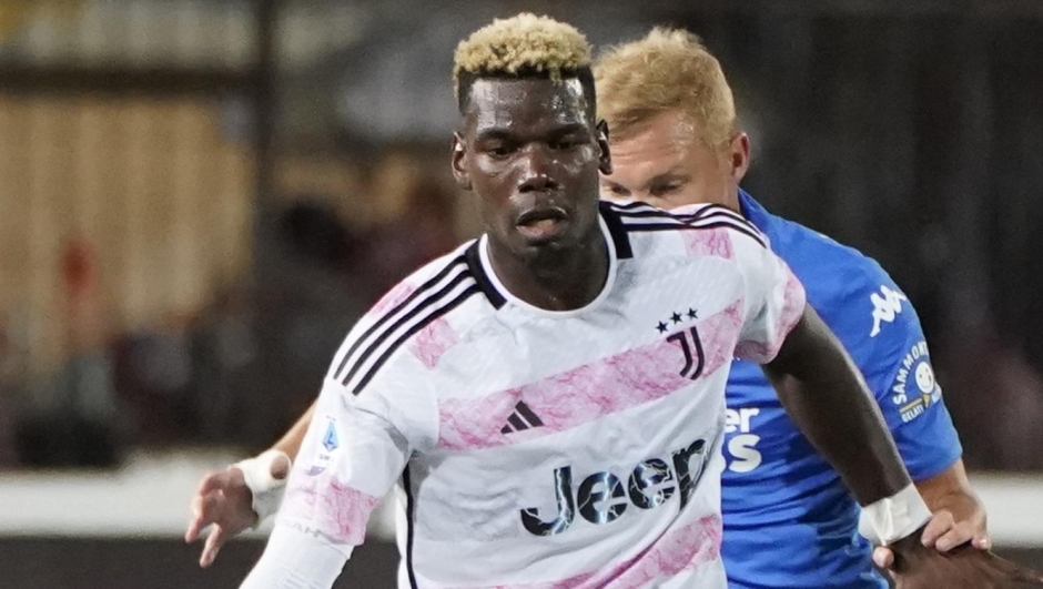 Foto Marco Bucco/LaPresse  03 Settembre 2023 - Empoli, Italia  Sport, Calcio  Empoli vs Juventus - Campionato italiano di calcio Serie A TIM 2023/2024 - Stadio Castellani. Nella foto: Paul Labile Pogba in azione  Photo Marco Bucco/LaPresse  September 03, 2023 - Empoli, Italy  Sport, Soccer  Empoli vs Juventus - Italian Serie A Football Championship 2023/2024 - Castellani Stadium. In the photo: Paul Labile Pogba in action