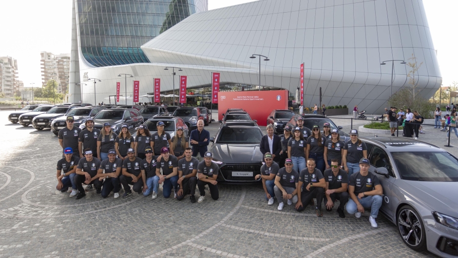 Audi consegna flotta agli atleti Fisi