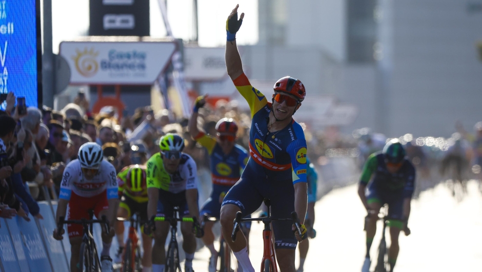 Vuelta a la Comunitat Valenciana 2024 - 75th Edition - 3rd stage San Vincente del Raspeig - Orihuela 161,3 km - 02/02/2024 - Jonathan Milan (ITA - Lidl - Trek) - photo Luis Angel Gomez/SprintCyclingAgency©2024