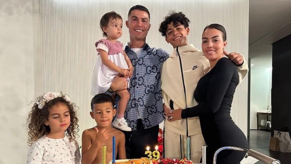 Georgina Rodriguez al compleanno di Cristiano Ronaldo