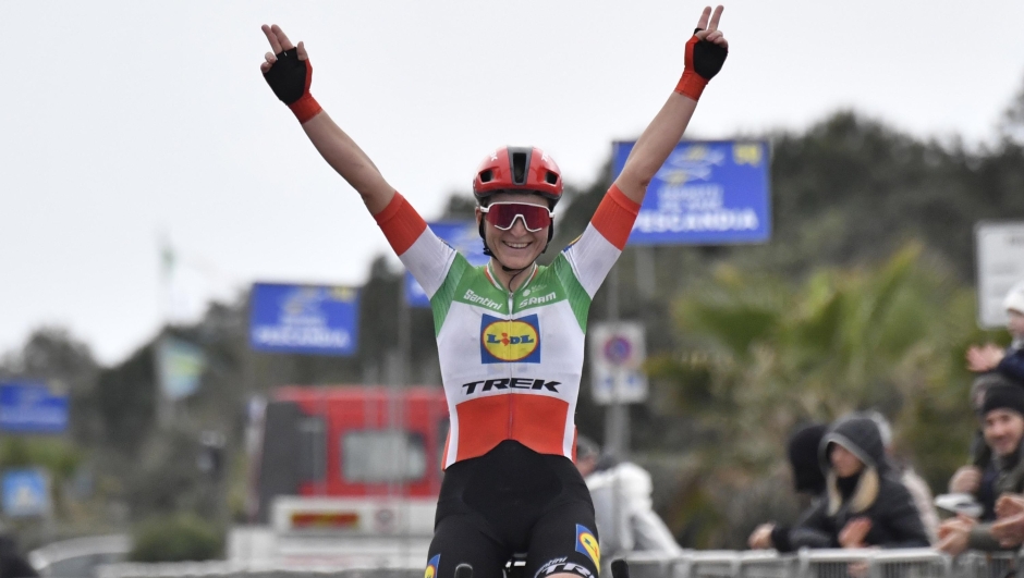 Trofeo Oro in Euro 2024 - Women's Bike Race - 12th Edition - Cinquale - Cinquale 106,8  km - 03/03/2024 - Elisa Longo Borghini (ITA - Lidl - Trek) - photo Tommaso Pelagalli/SprintCyclingAgency©2024