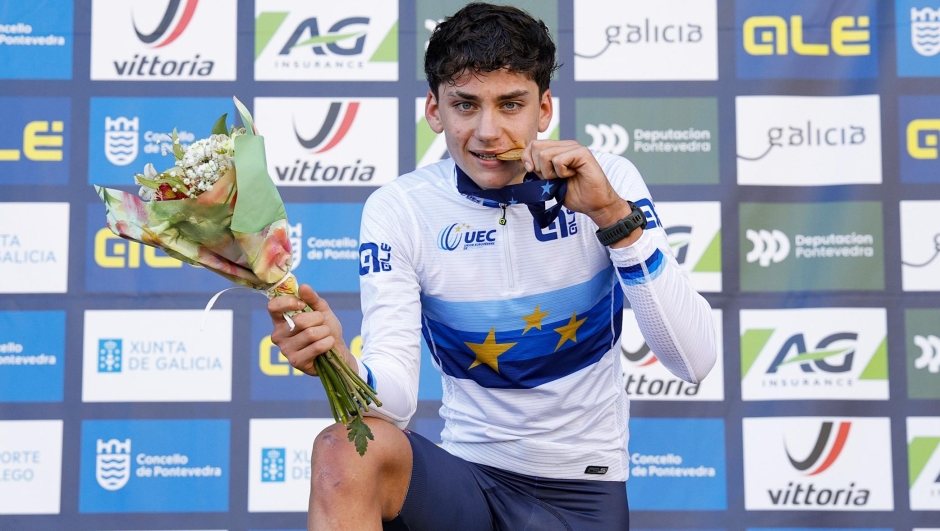 2024 UEC Cyclo-cross European Championships - Pontevedra - Men Junior - 03/11/2024 - Mattia Agostinacchio (ITA) - photo Massimo Fulgenzi/SprintCyclingAgency©2024