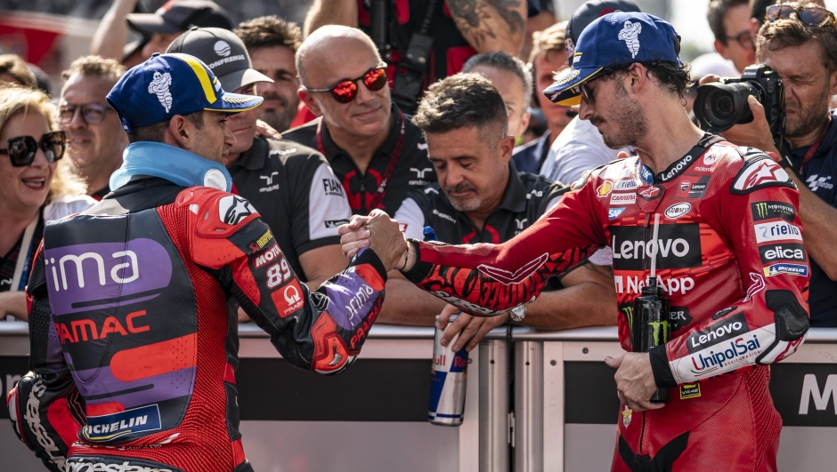 Francesco Bagnaia Jorge Martin si complimentano a vicenda
Campionato del Mondo MotoGP 2024
MotoGP GP of Malesia 2024
Sepang, 03/11/2024
Foto : Alessandro Giberti / Ciamillo Castoria