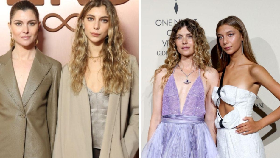 Vittoria Puccini e la figlia alla fashion week
