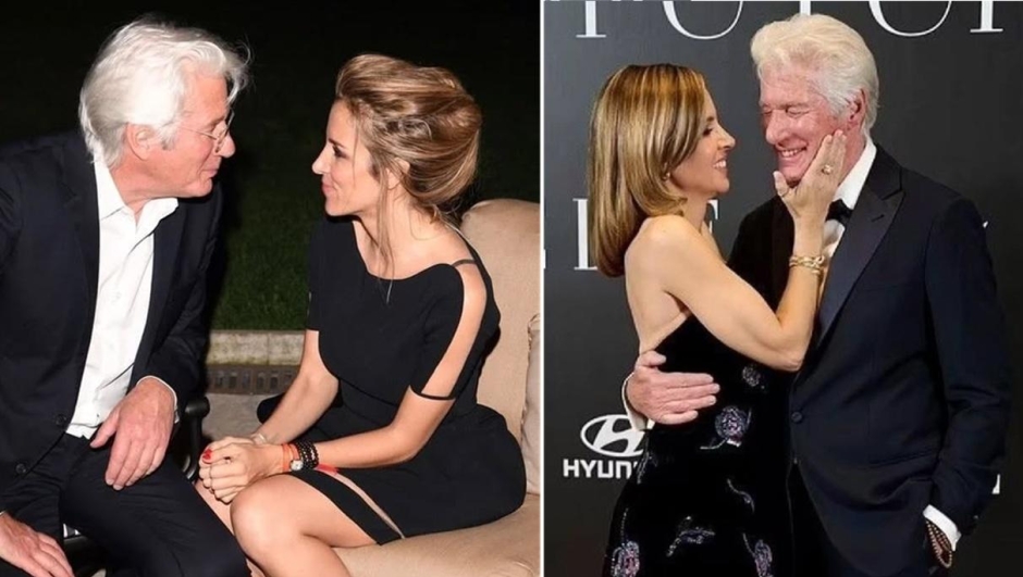 Richard Gere con la moglie Alejandra Silva