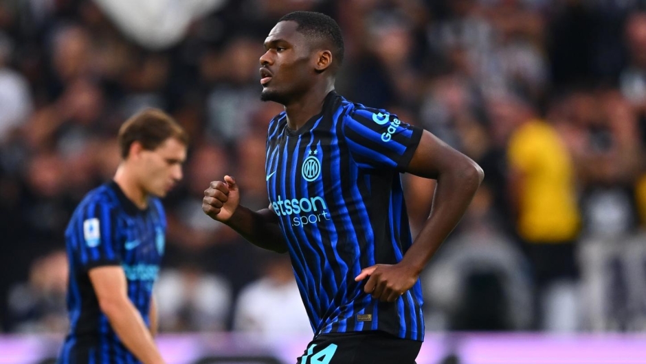   Ange Yoan Bonny of FC Internazionale in action during the Serie A match between Juventus FC and FC Internazionale at  on September 13, 2025 in Turin, Italy. (Photo by Mattia Pistoia - Inter/Inter via Getty Images)