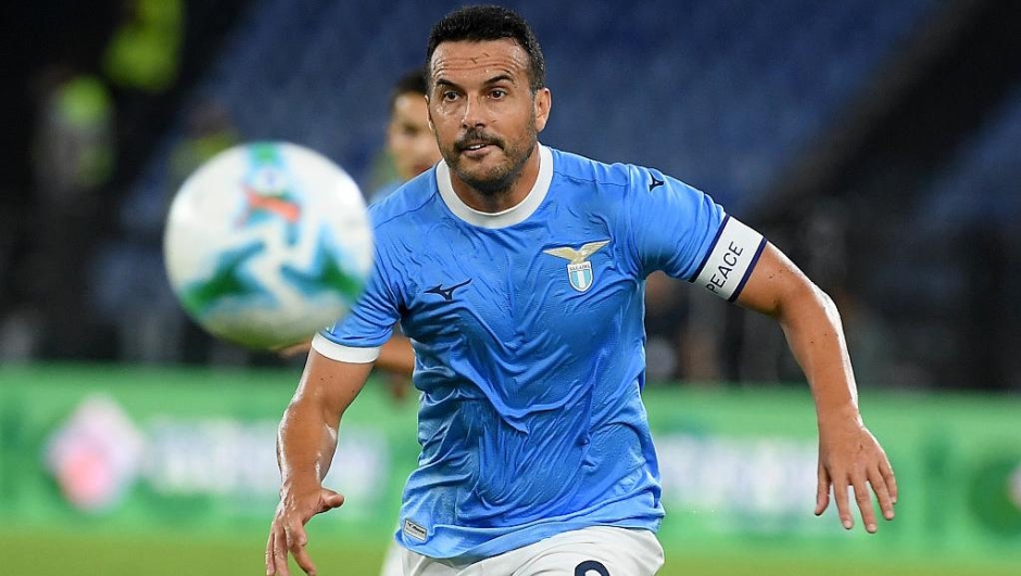 Pedro Rodriguez of SS Lazio in action during the Serie A match between SS Lazio and Hellas Verona FC at Stadio Olimpico on August 31, 2025 in Rome, Italy. (Photo by Marco Rosi - SS Lazio/Getty Images)