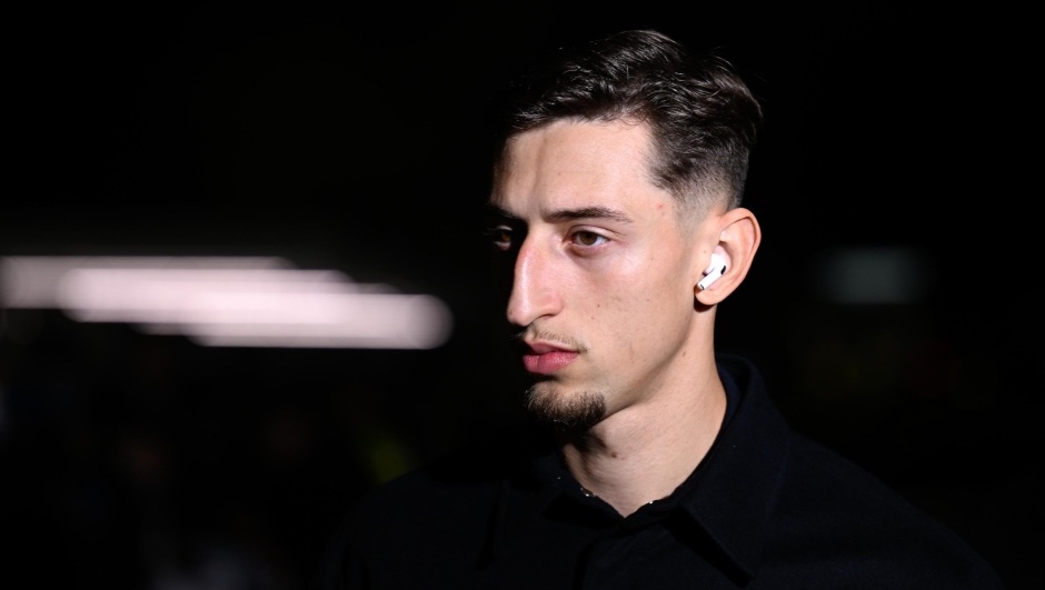  Jonas Rouhi of Juventus arrives at the stadium prior to the Serie A match between Juventus FC and US Cremonese at Juventus Stadium on January 12, 2026 in Turin, Italy. (Photo by Daniele Badolato - Juventus FC/Juventus FC via Getty Images)