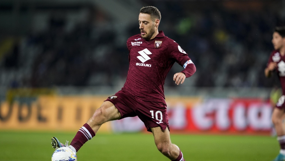 Torinos Nikola Vlasic during  the Serie A soccer match between Torino Fc and Parma at the Stadio Olimpico Grande Torino in Turin, north west Italy - March 13, 2026. Sport - Soccer (Photo by Fabio Ferrari/LaPresse)