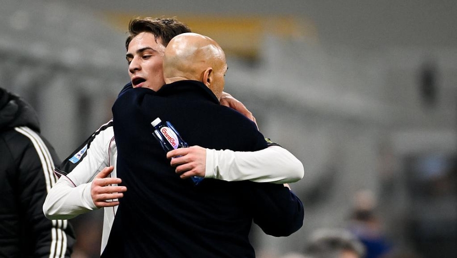  Kenan Yildiz, Luciano Spalletti of Juventus during the Serie A match between FC Internazionale and Juventus FC at Giuseppe Meazza Stadium on February 14, 2026 in Milan, Italy. (Photo by Daniele Badolato - Juventus FC/Juventus FC via Getty Images)