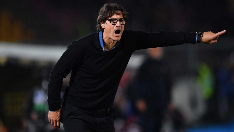 ACF Fiorentinaâs head coach Paolo Vanoli reacts during the Serie A Enilive matchday 33 match between US Lecce and AFC Fiorentina at the Via del Mare Stadium in Lecce, Italy, Monday, April 20, 2026. (Credit Image: Â© Giovanni Evangelista/LaPresse)