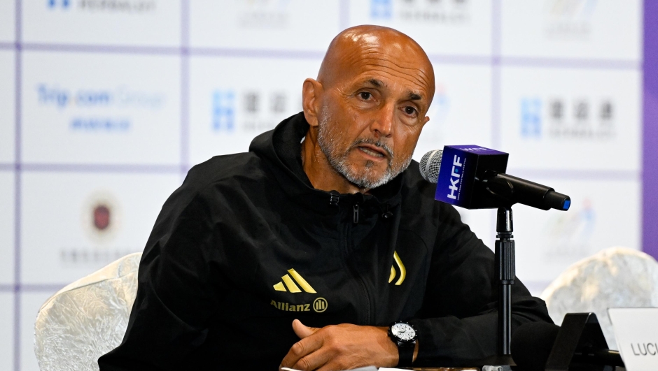 Luciano Spalletti of Juventus during a press conference  on August 4, 2026 in Hong Kong, China. (Photo by Daniele Badolato - Juventus FC/Juventus FC via Getty Images)