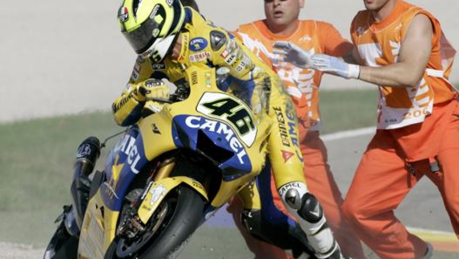 Rossi a Valencia nel 2006. Ap