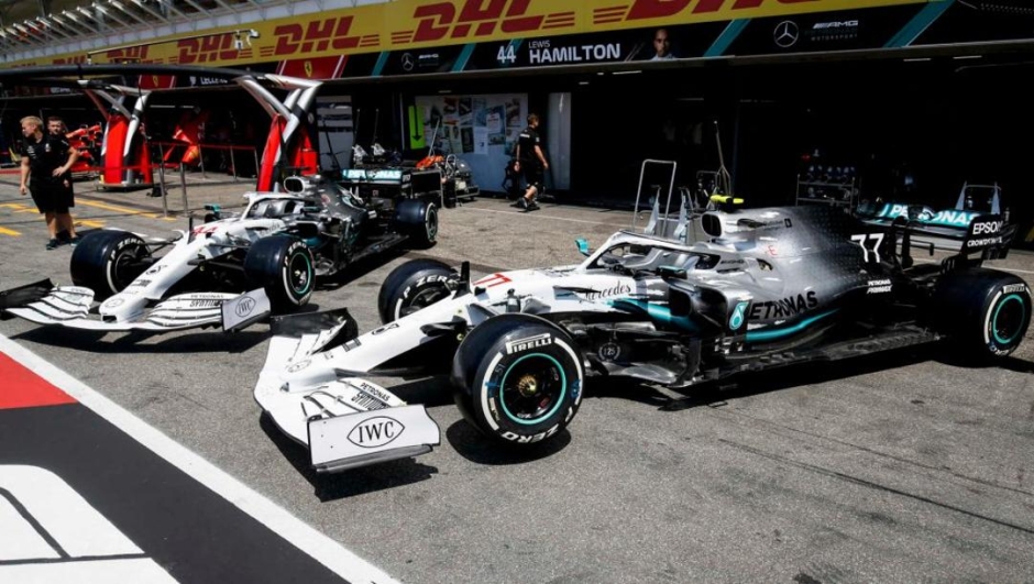 La livrea bianca delle Mercedes per il GP di Germania