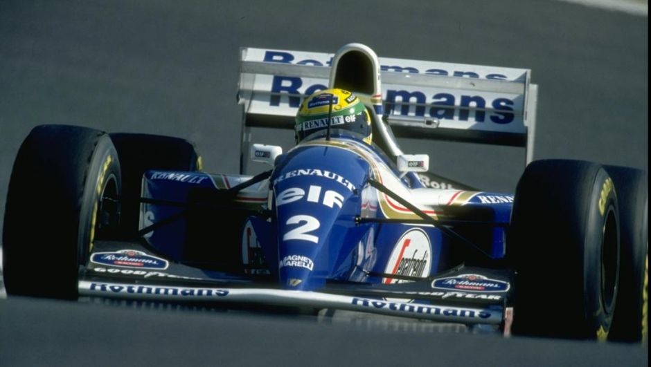 La Williams-Renault di Ayrton Senna: il pilota brasiliano morì con la FW16 a Imola il 1 maggio 1994. Getty