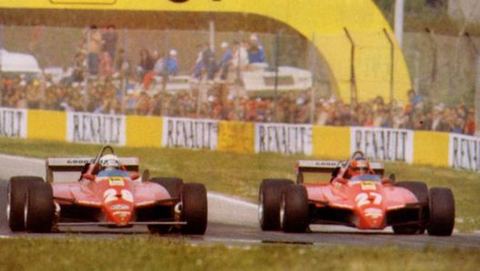 Il duello di Imola 1982 fra Villeneuve e Didier Pironi.