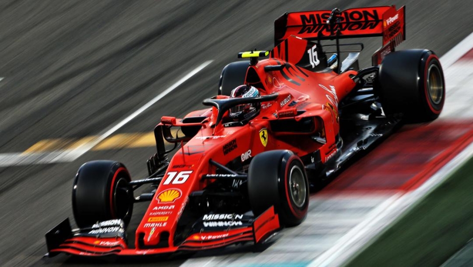 Charles Leclerc, 22 anni, sulla Ferrari nel GP di Abu Dhabi 2019. LAPRESSE