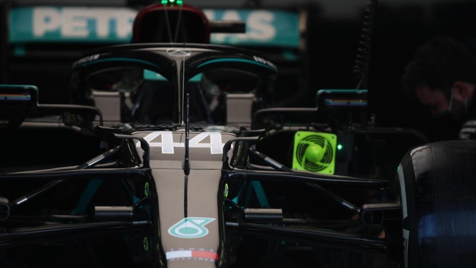 La Mercedes numero 44 di Lewis Hamilton