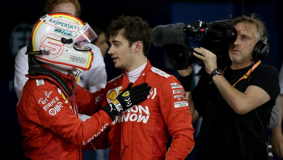 Sebastian Vettel e Charles Leclerc a Sakhir 2019