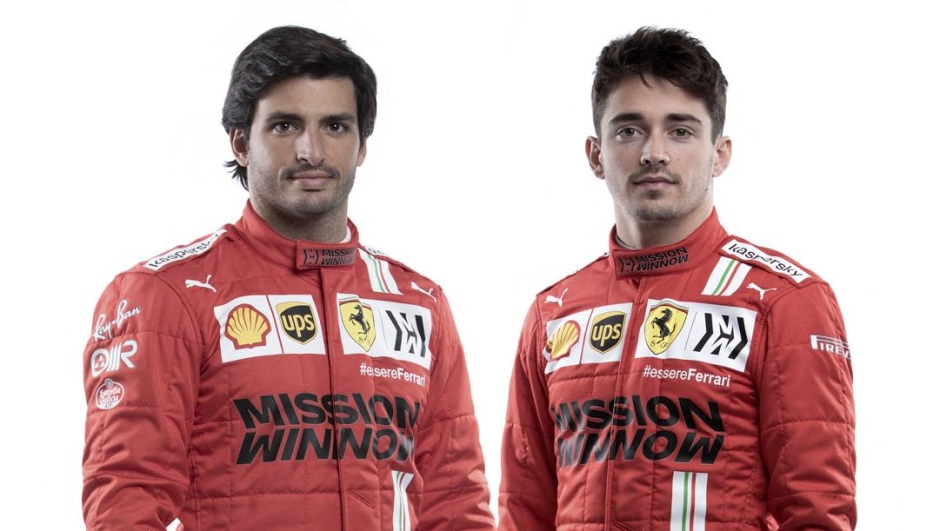 Carlos Sainz Jr. e Charles Leclerc, i piloti Ferrari per il 2021. Afp