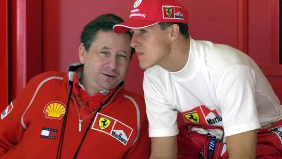 Jean Todt  e Michael Schumacher ai tempi della Ferrari
