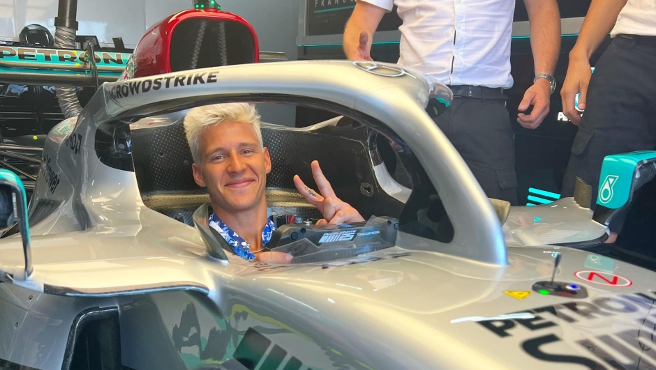 Fabio Quartararo potrebbe presto provare la Mercedes Amg di Formula 1
