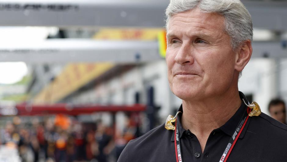 Britain's former Formula One driver David Coulthard attends the sprint qualifying at the Red Bull Ring race track in Spielberg, Austria, on July 9, 2022, ahead of the Formula One Austrian Grand Prix. (Photo by ERWIN SCHERIAU / APA / AFP) / Austria OUT