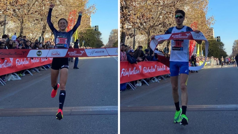 Ganten Milano21 Half Marathon 2022 vittorie Coliva e Mugnosso