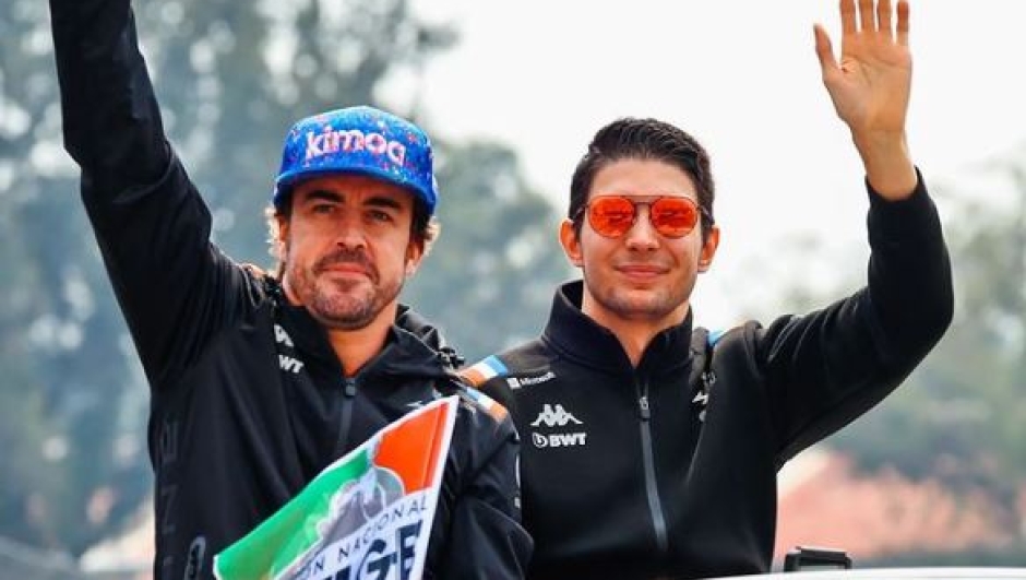 Fernando Alonso, 41 anni (a sin.), ed Esteban Ocon, 26 (Instagram Alpine F1)