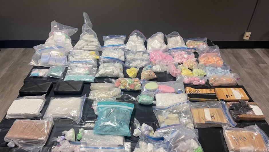 This handout photo provided by Alameda County Sheriff's Office on December 20, 2022, shows 92.5 pounds of illicit fentanyl that was seized in April by the Alameda County Task Force in California. (Photo by Handout / Alameda County Sheriff's Office / AFP) / RESTRICTED TO EDITORIAL USE - MANDATORY CREDIT "AFP PHOTO /  Alameda County Sheriff's Office " - NO MARKETING - NO ADVERTISING CAMPAIGNS - DISTRIBUTED AS A SERVICE TO CLIENTS