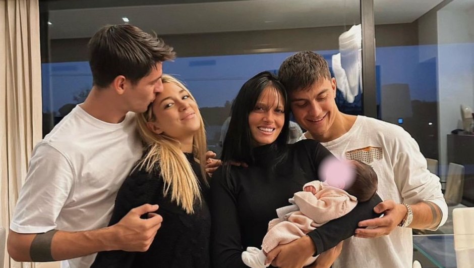 Paulo Dybala e Oriana Sabatini saranno padrino e madrina della figlia di Morata e Alice Campello