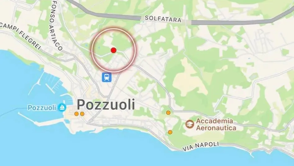 Terremoto nel golfo di Pozzuoli