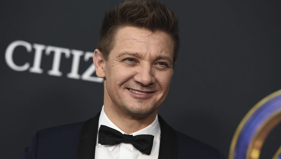 FILE - Jeremy Renner arrives at the premiere of "Avengers: Endgame" at the Los Angeles Convention Center on Monday, April 22, 2019. Renner says he is out of the hospital after he was seriously injured in a snow plow accident. In response to a Twitter post Monday about his TV series ?Mayor of Kingstown,? Renner tweeted that other than the brain fog that remains, he is very excited to watch the next episode with his family at home. (Photo by Jordan Strauss/Invision/AP, File)